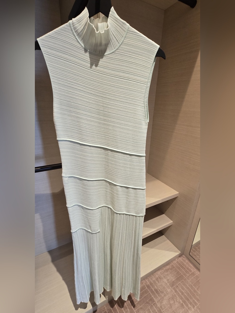 Proenza Schouler Green Tiered Midi Dress
